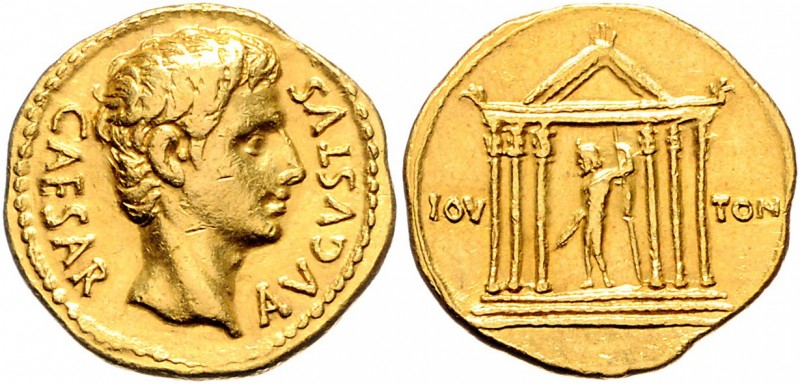 Augustus 27 v. - 14 n. Chr.
Römische Münzen, Römisches Kaiserreich. Aureus, 19 v...