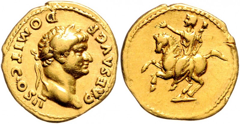 Domitianus als Caesar 69 - 81
Römische Münzen, Römisches Kaiserreich. Aureus, 73...