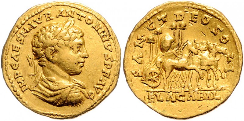 Elagabalus 218 - 222
Römische Münzen, Römisches Kaiserreich. Aureus, 218-219 n. ...
