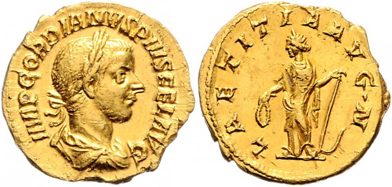 Gordianus III. 238 - 244
Römische Münzen, Römisches Kaiserreich. Aureus, 241-243...