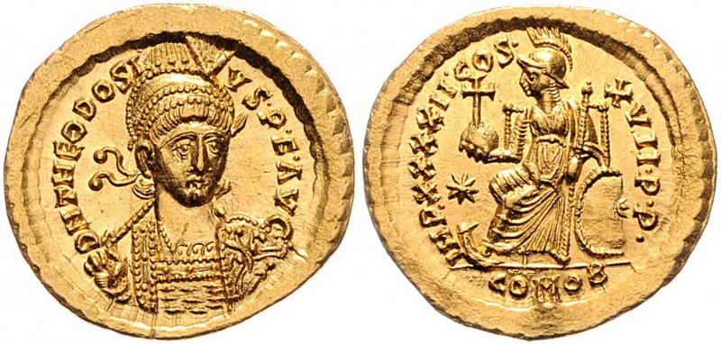 Theodosius II. 402 - 450
Römische Münzen, Römisches Kaiserreich. Solidus, 441-44...