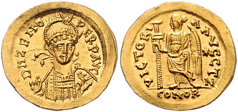 Zeno 474-475/476-491
Römische Münzen, Römisches Kaiserreich. Solidus, 476-491 n....