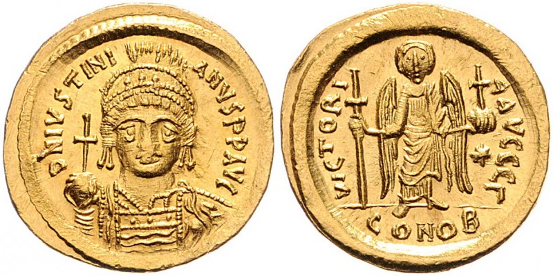 Iustinianus I. 527 - 565
Byzantinische Münzen, Byzanz. Solidus, 537-542 n. Chr.....