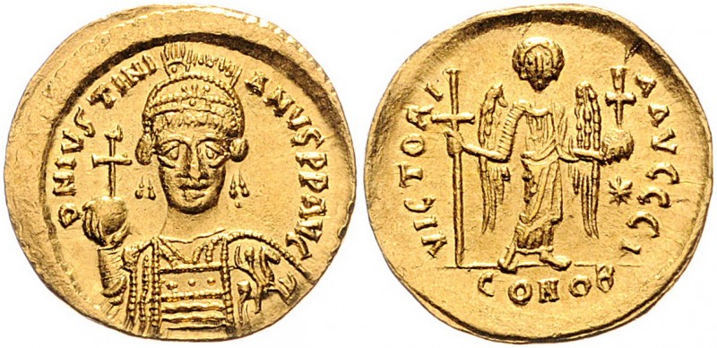 Iustinianus I. 527 - 565
Byzantinische Münzen, Byzanz. Solidus, 537-542 n. Chr.....