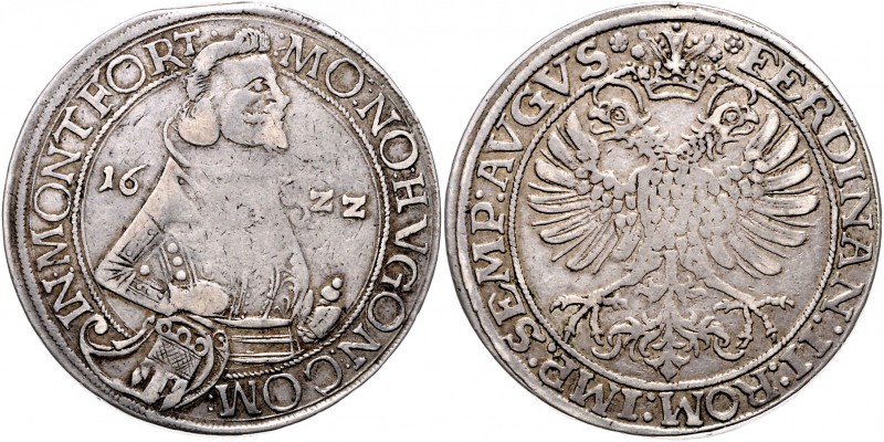Hugo IV. 1621-1662
Münzen Altdeutschland, Montfort - Grafschaft. Taler, 1622. Hü...