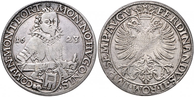Hugo IV. 1621-1662
Münzen Altdeutschland, Montfort - Grafschaft. Taler, 1623. Hü...