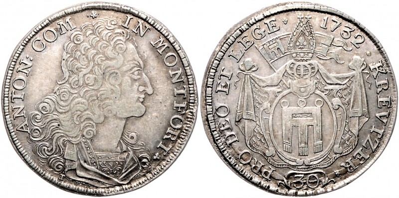 Anton III. 1693 - 1733 (der Jüngere
Münzen Altdeutschland, Montfort - Grafschaft...