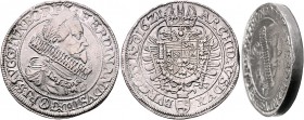 Ferdinand II. als Kaiser 1619 - 1637
2 Taler, 1621. Brustbild rechts // Doppeladler.
Wien
57,18g
Herinek 286
kleiner Schrötlingsfehler am Rand
ss+