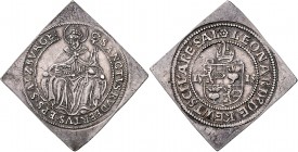 Wolf Dietrich von Raitenau 1587 - 1612
Erzbistum Salzburg. 1/4 Taler Zwitter Klippe, o.J./1513. Geviertes Wappen Keutschachs – auf Thron sitzender Hl....