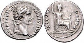 Tiberius 14 - 37
Römische Münzen, Römisches Kaiserreich. Denarius, 15-18 n. Chr.. Av.: TI CAESAR DIVI - AVG F AVGVSTVS, Kopf mit Lorbeerkranz n.r. Rv....