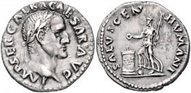 Galba 68 - 69
Römische Münzen, Römisches Kaiserreich. Denarius, Juli 68-Januar 69 n.Chr.. Av.: IMP SER GALBA CAESAR AVG, Kopf mit Lorbeerkranz n.r. Rv...