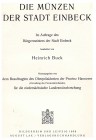 Buck, Heinrich
Die Münzen der Stadt Einbeck. gebraucht