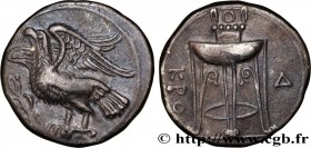 BRUTTIUM - CROTON
Type : Nomos ou statère 
Date : c. 350-300 AC. 
Mint name / Town : Bruttium, Crotone 
Metal : silver 
Diameter : 22  mm
Orientation ...