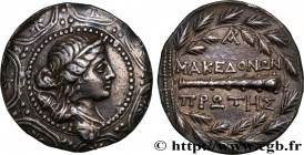 MACEDONIA - AMPHIPOLIS
Type : Tétradrachme stéphanophore 
Date : c. 150 AC. 
Mint name / Town : Amphipolis, Macédoine 
Metal : silver 
Diameter : 30,5...