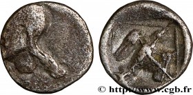 IONIA - MAGNESIA AD MEANDRUM
Type : Tetartemorion 
Date : c. 459 AC. 
Mint name / Town : Magnésie du Méandre, Ionie 
Metal : silver 
Diameter : 6  mm
...