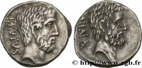 BRUTUS
Type : Denier 
Date : 54 AC. 
Mint name / Town : Rome 
Metal : silver 
Millesimal fineness : 950  ‰
Diameter : 16,5  mm
Orientation dies : 1  h...