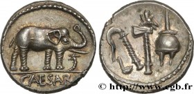 JULIUS CAESAR
Type : Denier 
Date : 49 AC. 
Mint name / Town : Gaule ou Italie 
Metal : silver 
Millesimal fineness : 950  ‰
Diameter : 17  mm
Orienta...