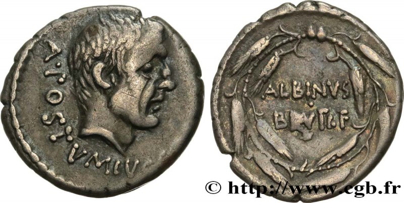 POSTUMIA
Type : Denier 
Date : 48 AC. 
Mint name / Town : Rome 
Metal : silver 
...