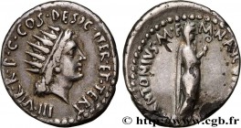 MARCUS ANTONIUS
Type : Denier 
Date : 38 AC. 
Mint name / Town : Athènes 
Metal : silver 
Millesimal fineness : 950  ‰
Diameter : 19,5  mm
Orientation...