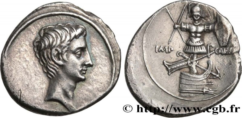 OCTAVIAN
Type : Denier 
Date : 30-29 AC. 
Mint name / Town : Rome ou Italie 
Met...