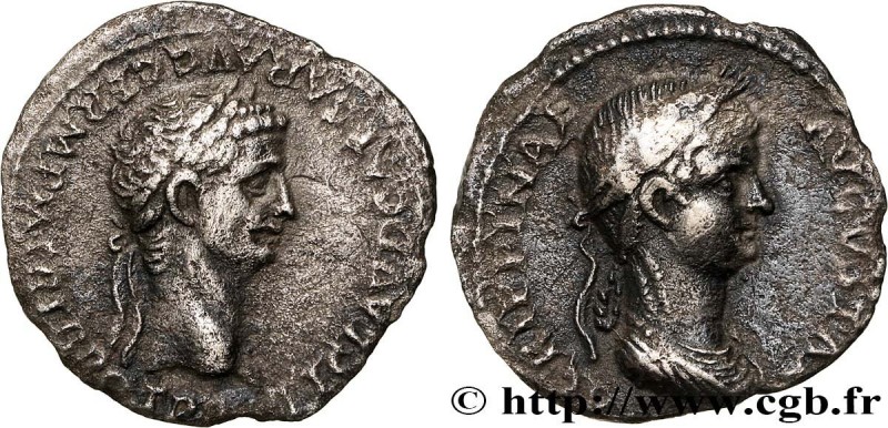 CLAUDIUS AND AGRIPPINA THE YOUNGER
Type : Denier 
Date : 50-51 
Mint name / Town...