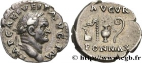 VESPASIAN
Type : Denier 
Date : 70-71 
Mint name / Town : Rome 
Metal : silver 
Millesimal fineness : 900  ‰
Diameter : 17,5  mm
Orientation dies : 5 ...