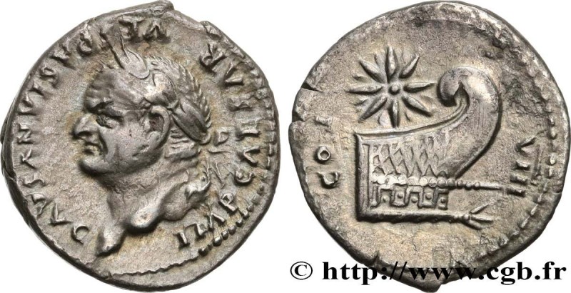 VESPASIAN
Type : Denier 
Date : 77 
Mint name / Town : Rome 
Metal : silver 
Mil...