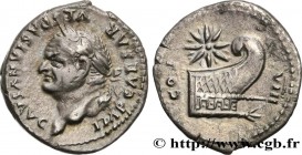 VESPASIAN
Type : Denier 
Date : 77 
Mint name / Town : Rome 
Metal : silver 
Millesimal fineness : 950  ‰
Diameter : 19  mm
Orientation dies : 6  h.
W...