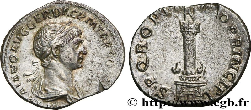 TRAJANUS
Type : Denier 
Date : 114 
Mint name / Town : Rome 
Metal : silver 
Mil...