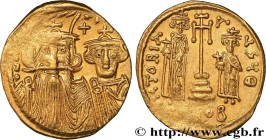 CONSTANS II, CONSTANTINE IV, HERACLIUS and TIBERIUS
Type : Solidus 
Date : 661-663 
Mint name / Town : Constantinople 
Metal : gold 
Diameter : 20,5  ...