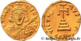 TIBERIUS III APSIMAR
Type : Solidus 
Date : 698-705 
Mint name / Town : Constantinople 
Metal : gold 
Millesimal fineness : 1000  ‰
Diameter : 20  mm
...