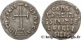 CONSTANTINE VI and IRENA
Type : Miliaresion 
Date : 792-797 
Mint name / Town : Constantinople 
Metal : silver 
Diameter : 20,50  mm
Orientation dies ...