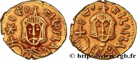 THEOPHILUS
Type : Tremissis  
Date : 829-830/831 
Mint name / Town : Syracuse 
Metal : gold 
Diameter : 11,5  mm
Orientation dies : 6  h.
Weight : 1,7...