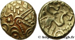 GALLIA BELGICA - SUESSIONES (Area of Soissons)
Type : Statère à l'œil, classe III 
Date : c. 60-50 AC. 
Mint name / Town : Soissons (02) 
Metal : gold...