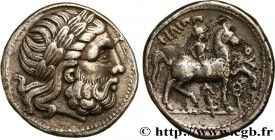 DANUBIAN CELTS - IMITATIONS OF THE TETRADRACHMS OF PHILIP II AND HIS SUCCESSORS
Type : Tétradrachme “à la labrys” 
Date : c. 280-220 AC 
Metal : silve...