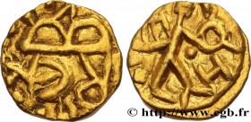 UNSPECIFIED MINT
Type : Triens 
Date : 500-575 
Mint name / Town : atelier indéterminé 
Metal : gold 
Diameter : 10  mm
Weight : 1,44  g.
Rarity : R2 ...
