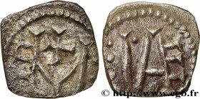 POITOU - METALUS VICUS - Melle ? (Deux-Sevres)
Type : Denier au monogramme M 
Date : (VII-VIIIe siècles) 
Mint name / Town : Melle (79) 
Metal : silve...