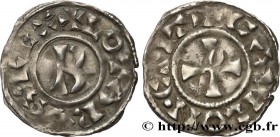LOTHAIR
Type : Denier 
Date : c. 855-869 
Date : n.d. 
Mint name / Town : Chalon-sur-Saône 
Metal : silver 
Diameter : 20,5  mm
Orientation dies : 2  ...