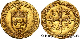 FRANCIS I
Type : Écu d'or au soleil, 5e type 
Date : 21/07/1519 
Mint name / Town : Poitiers 
Metal : gold 
Millesimal fineness : 958  ‰
Diameter : 26...