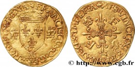 FRANCIS I
Type : Écu d'or aux salamandres, 2e type 
Date : 24/02/1540 
Date : n.d. 
Mint name / Town : La Rochelle 
Quantity minted : 14400 
Metal : g...