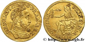 HENRY II
Type : Demi-henri d'or à la Gallia 
Date : 1554 
Date : n.d. 
Mint name / Town : Paris 
Metal : gold 
Millesimal fineness : 958  ‰
Diameter :...