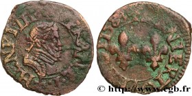 HENRY III
Type : Denier tournois, type de Toulouse 
Date : 1588 
Mint name / Town : Toulouse 
Metal : copper 
Diameter : 17  mm
Orientation dies : 12 ...