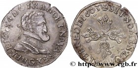 HENRY IV
Type : Demi-franc, type de Poitiers 
Date : 1603 
Mint name / Town : Poitiers 
Quantity minted : 27428 
Metal : silver 
Millesimal fineness :...