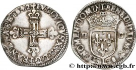 LOUIS XIII
Type : Quart d'écu, 1er type 
Date : 1642 
Mint name / Town : Bayonne 
Quantity minted : 20664 
Metal : silver 
Millesimal fineness : 917  ...