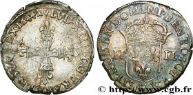 LOUIS XIV "THE SUN KING"
Type : Quart d'écu, 1er type 
Date : 1644 
Mint name / Town : Marseille 
Quantity minted : 329508 
Metal : silver 
Millesimal...