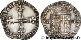 LOUIS XIV "THE SUN KING"
Type : Quart d'écu de Navarre 
Date : 1649 
Mint name / Town : Saint-Palais 
Metal : silver 
Millesimal fineness : 917  ‰
Dia...