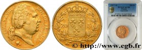 LOUIS XVIII
Type : 20 francs or Louis XVIII, tête nue 
Date : 1817 
Mint name / Town : Bordeaux 
Quantity minted : 4779 
Metal : gold 
Millesimal fine...