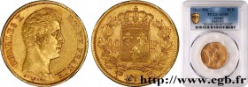 CHARLES X
Type : 40 francs or Charles X, 2e type 
Date : 1830 
Mint name / Town : Marseille 
Quantity minted : 1020 
Metal : gold 
Millesimal fineness...