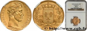 CHARLES X
Type : 20 francs or Charles X 
Date : 1830 
Mint name / Town : Lille 
Quantity minted : 14968 
Metal : gold 
Millesimal fineness : 900  ‰
Di...