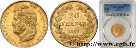 LOUIS-PHILIPPE I
Type : 20 francs or Louis-Philippe, Domard 
Date : 1841 
Mint name / Town : Paris 
Quantity minted : 609341 
Metal : gold 
Millesimal...